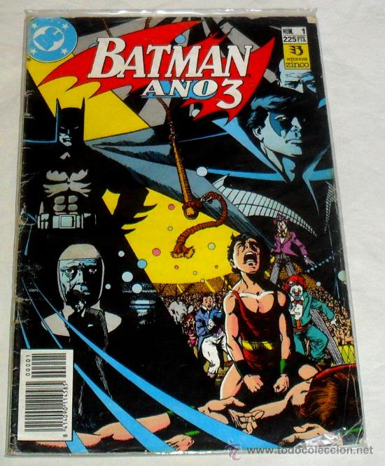 C&oacute;mics: BATMAN: A&Ntilde;O 3 COMPLETA 2 LIBROS. DC COMICS. EDICIONES ZINCO. 1989 - Foto 3