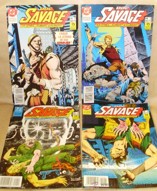 C&oacute;mics: DOC SAVAGE 1 2 3 4 COMPLETA &ndash; Ed ZINCO &ndash; como NUEVOS - Foto 1
