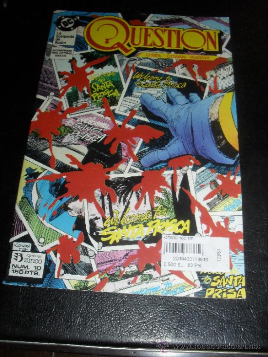 C&oacute;mics: QUESTION N&ordm; 10 COMICS DC ZINCO 150 PTAS. - Foto 1