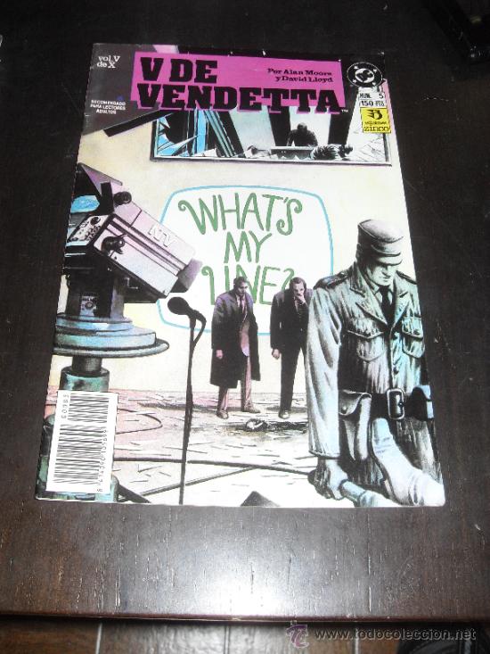 C&oacute;mics: V DE VENDETTA N&ordm; 5 DE 10. DC COMICS. EDICIONES ZINCO. - Foto 1