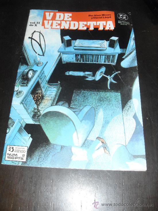 C&oacute;mics: V DE VENDETTA N&ordm; 2 DE 10. DC COMICS. EDICIONES ZINCO. - Foto 1