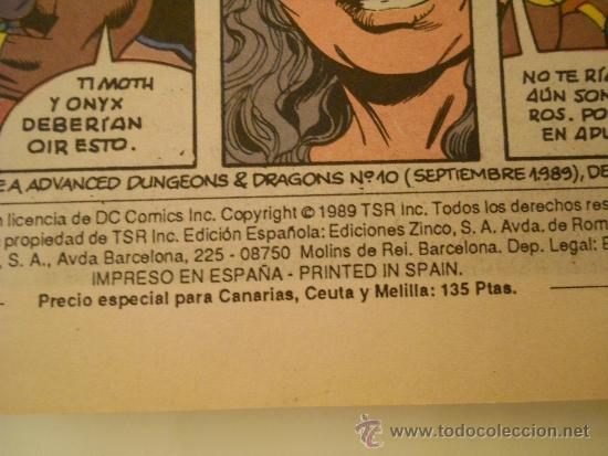 C&oacute;mics: DRAGONES Y MAZMORRAS N&ordm; 6 JUEGO DE PODER EDICIONES ZINCO A&Ntilde;O 1989 - Foto 3