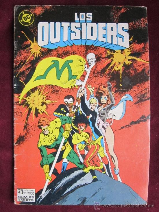 C&oacute;mics: Los Outsiders N&ordm; 25. Alan Davis. Ediciones Zinco. DC Comics 1986 - Foto 1