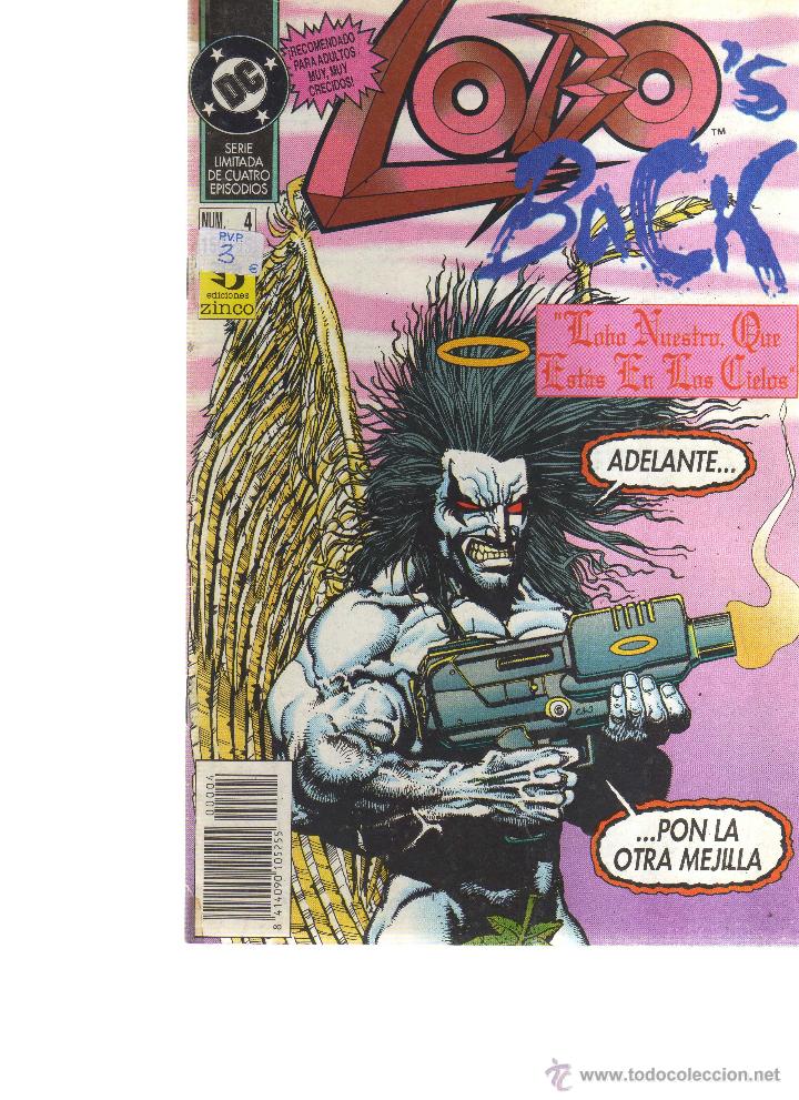 C&oacute;mics: Lobo Back N&ordm; 4 Ed. Zinco - CJ36 - Foto 1