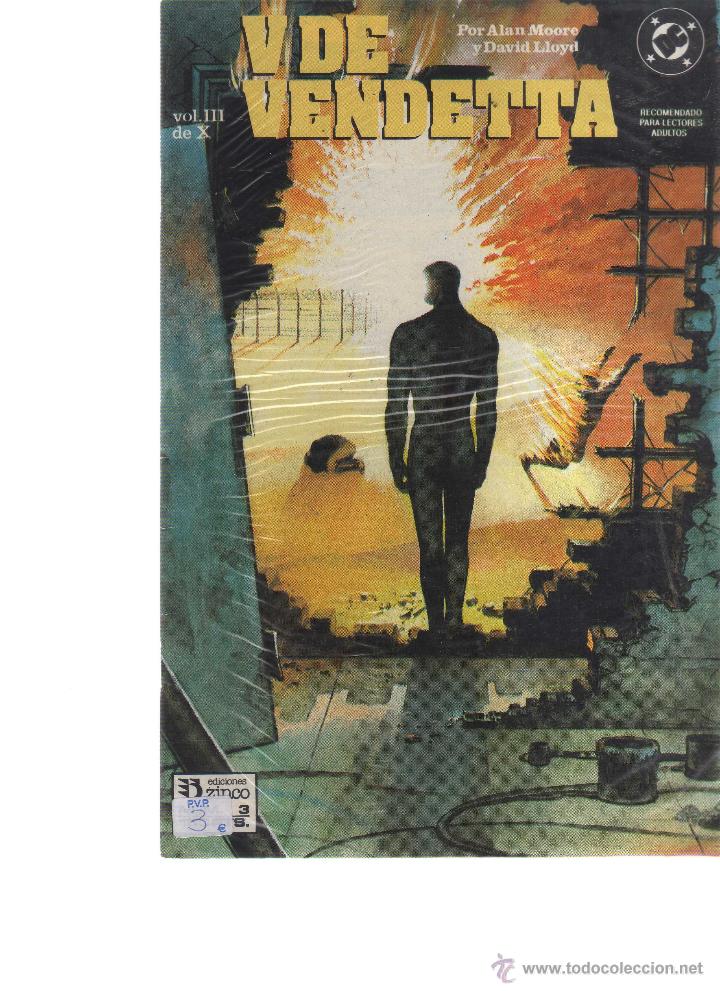 C&oacute;mics: V de Vendetta (Ediciones Zinco, N&ordm; 3 de 10) - CJ37 - Foto 1