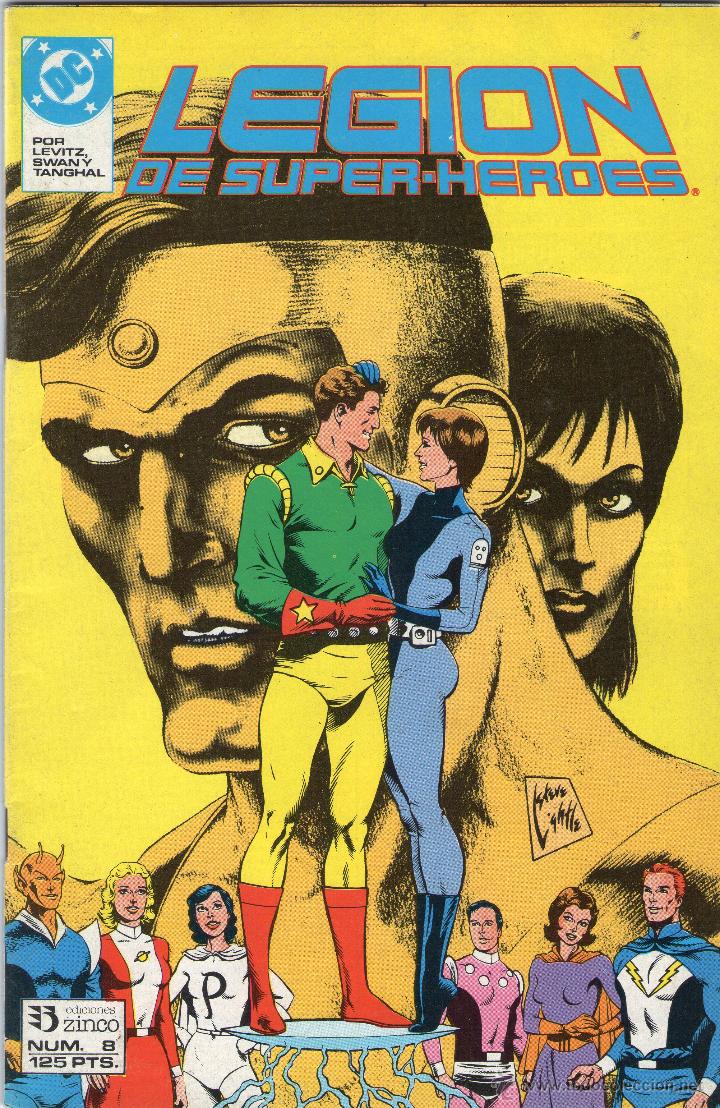 C&oacute;mics: LEGION DE SUPERHEROES - N&ordm; 8 - DC COMICS - EDICIONES ZINCO - A&Ntilde;O 1987. - Foto 1