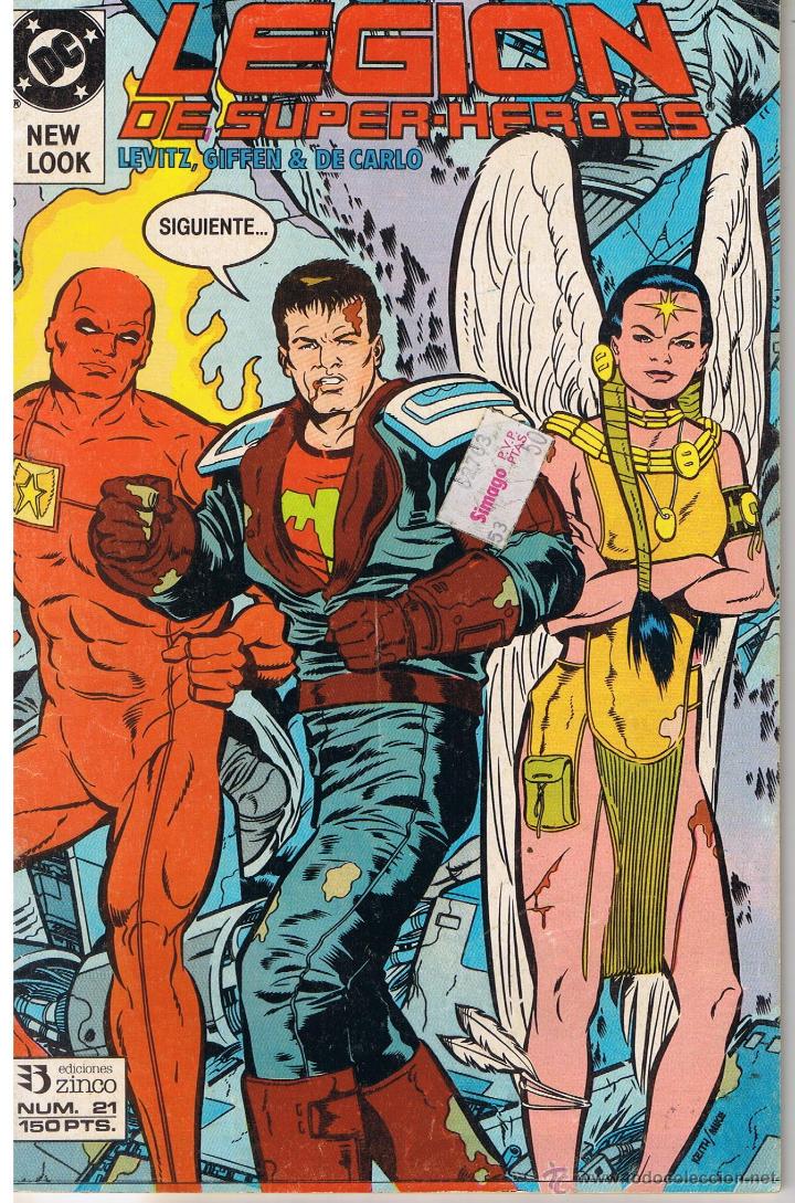 C&oacute;mics: LEGI&Oacute;N DE SUPER HEROES. NUMERO 21. EDICIONES ZINCO - Foto 1