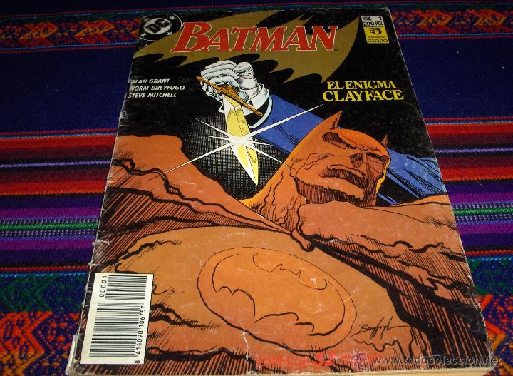 C&oacute;mics: ZINCO BATMAN N&ordm; 1 EL ENIGMA CLAYFACE. 200 PTS. 1990. - Foto 1