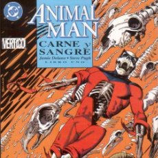Cómics: COMPLETA - ANIMAL MAN: CARNE Y SANGRE TOMOS # 1 AL 3 (ZINCO,1993) - JAIME DELANO - VERTIGO. Lote 47097439