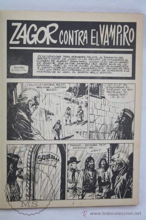 C&oacute;mics: C&oacute;mic Zagor. &iexcl;Contra el Vampiro! - N&ordm; 2 - Ed. Zinco, A&ntilde;o 1982 - Foto 4