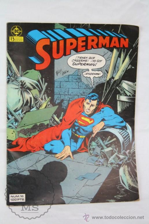 C&oacute;mics: C&oacute;mic Superman. N&ordm; 16. &iquest; C&oacute;mo Esconder a Superman? - Ediciones Zinco, A&ntilde;o 1985 - Foto 1