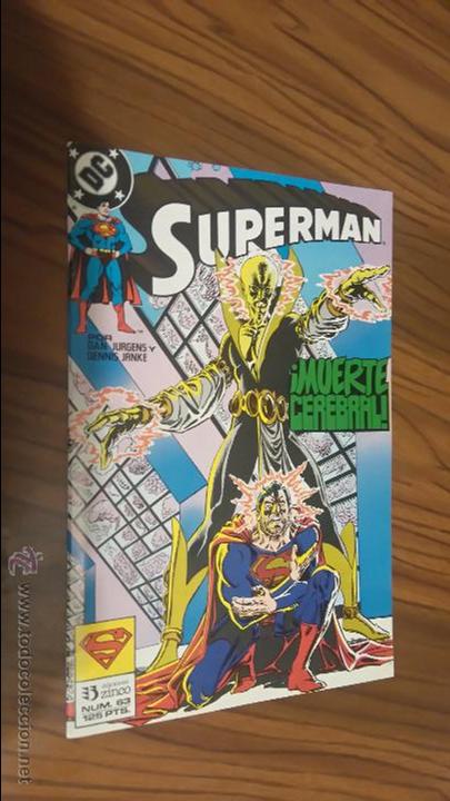 C&oacute;mics: SUPERMAN 63. MUERTE CEREBRAL. BUEN ESTADO - Foto 1