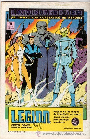 C&oacute;mics: TIME MASTERS. LOS AMOS DEL TIEMPO. N&ordm; 2. COMIC. EDICIONES ZINCO. DC. 1990. - Foto 2