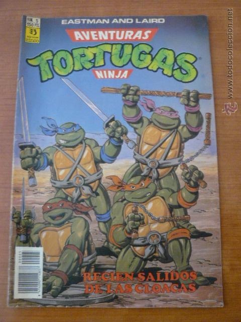 C&oacute;mics: COMIC AVENTURAS TORTUGAS NINJA N&ordm; 5 A&Ntilde;O 1990 - Foto 1