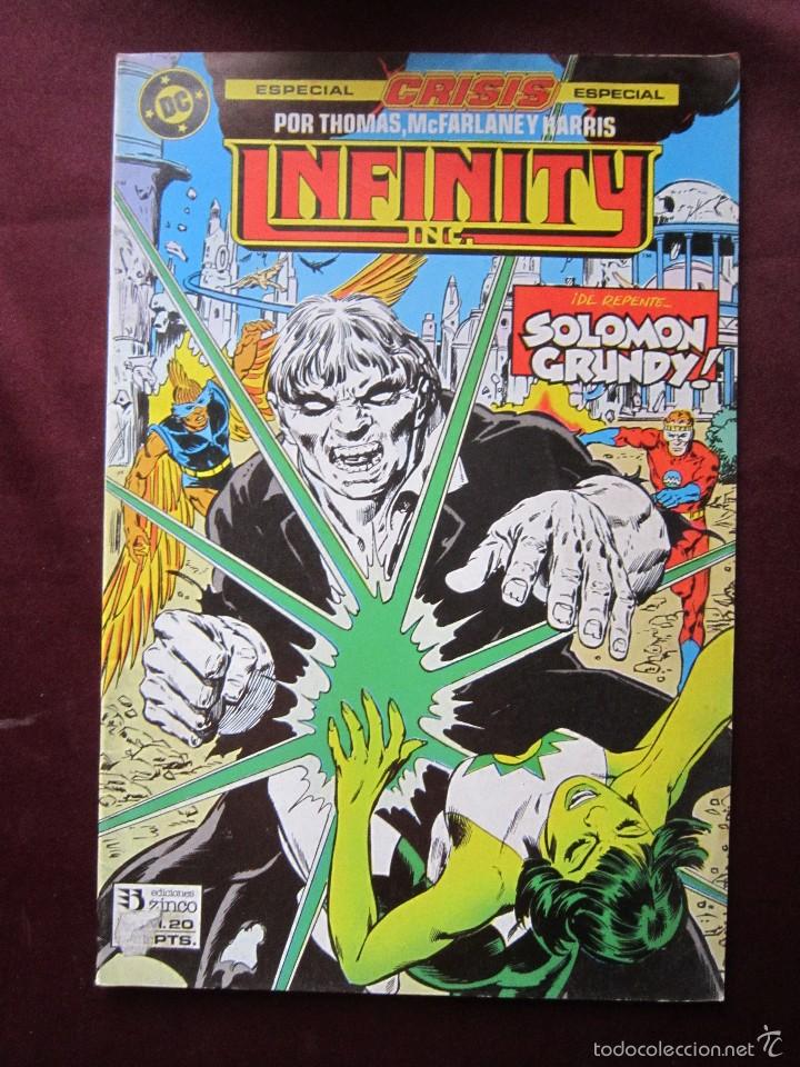 C&oacute;mics: INFINITY INC N&ordm; 20 - CRISIS - DC 1986 - EDICIONES ZINCO - ROY THOMAS & MCFARLANE TEBENI - Foto 1