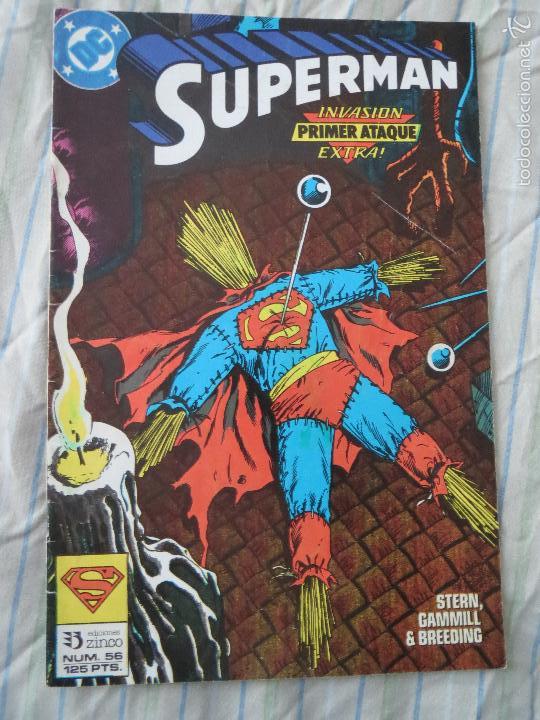 C&oacute;mics: COMIC SUPERMAN NUMERO 56 SUPERMAN INVASION PRIMER ATAQUE EXTRA EDICIONES ZINCO - Foto 1