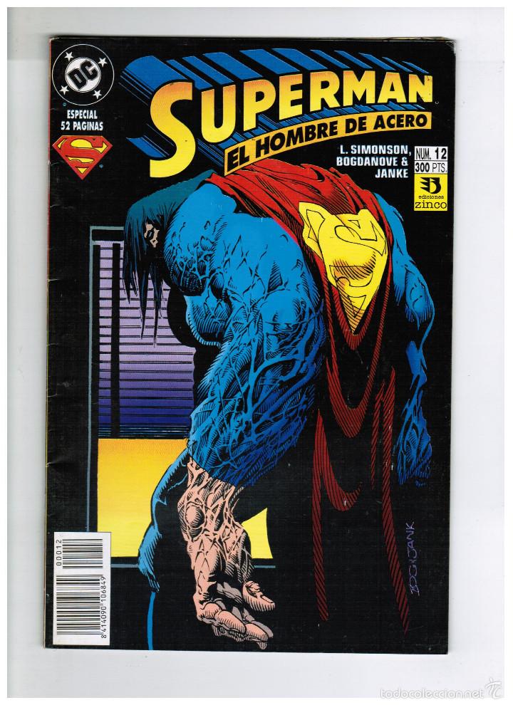C&oacute;mics: SUPERMAN EL HOMBRE DE ACERO N&ordm; 12 - ZINCO - Foto 1