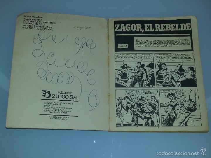 C&oacute;mics: ZAGOR N&ordm; 6 - EL REBELDE - EDICIONES ZINCO - A&Ntilde;O 1982 - Foto 4
