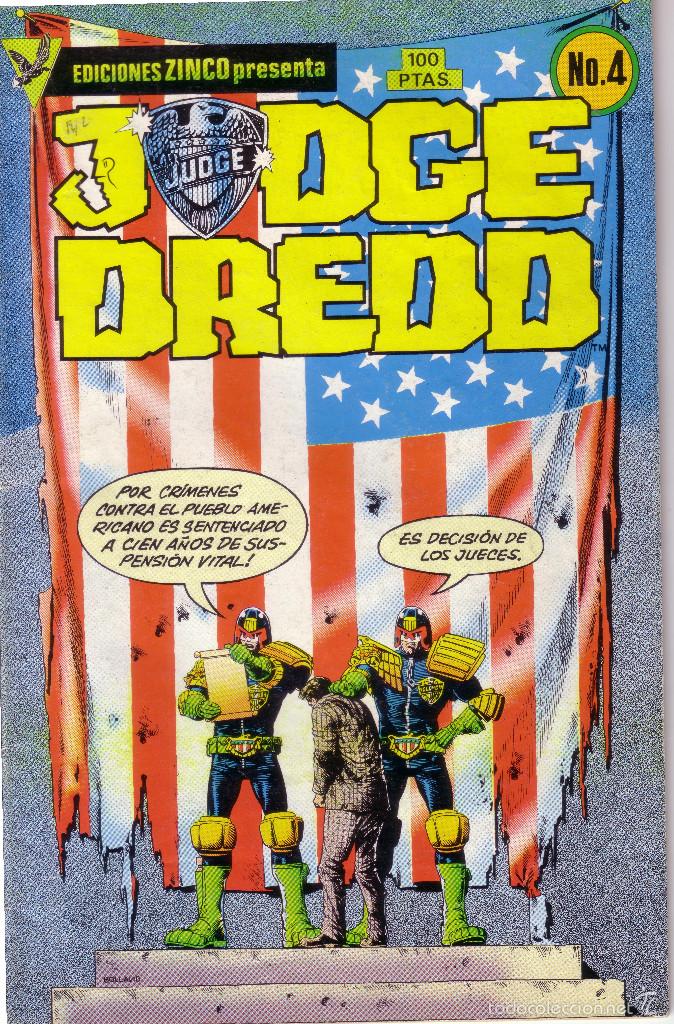 C&oacute;mics: C&Oacute;MIC * JUDGE DREDD/JUEZ DREDD *. N&ordm; 4. ED. ZINCO. A&Ntilde;O 1985. ESTADO EXCELENTE - Foto 1