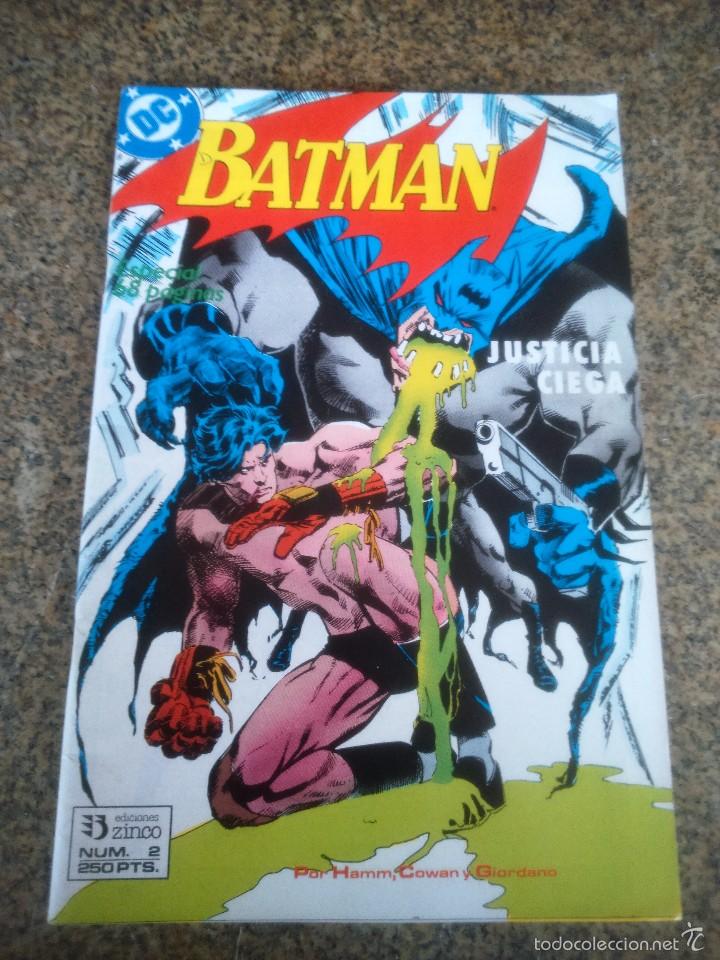 C&oacute;mics: BATMAN -- N&ordm; 2 -- JUSTICIA CIEGA -- EDICIONES ZINCO -- - Foto 1
