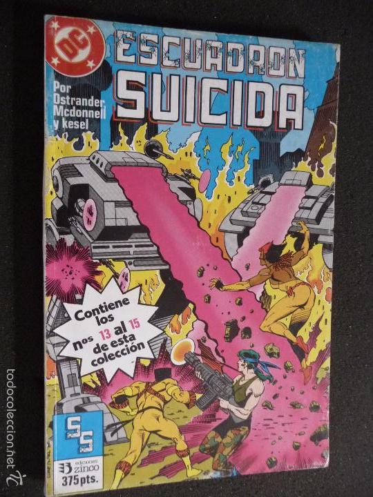 C&oacute;mics: ESCUADR&Oacute;N SUICIDA. RETAPADO N&ordm; 13 AL 15. DC ZINCO. - Foto 1