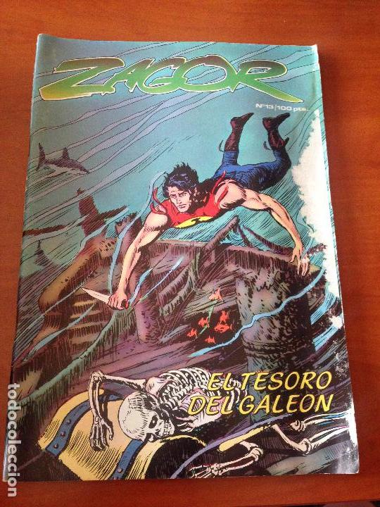 C&oacute;mics: ZAGOR N&ordm; 13. EL TESORO DEL GALEON. ZINCO 1982. - Foto 1