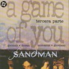 Cómics: SANDMAN TOMO 3 A GAME OF YOU PARTE 3 (GAIMAN / DORAN / MCMANUS /GIORDANO) - ZINCO - NUEVO PRECINTADO