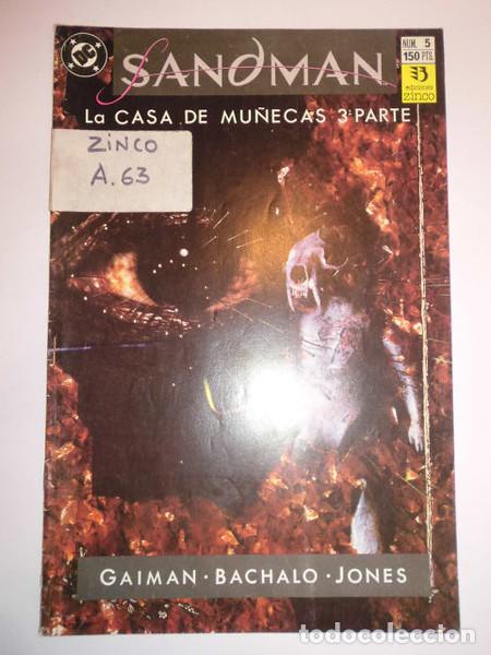 C&oacute;mics: SANDMAN NUM 5 - EDICIONES ZINCO - 1991 - Foto 1