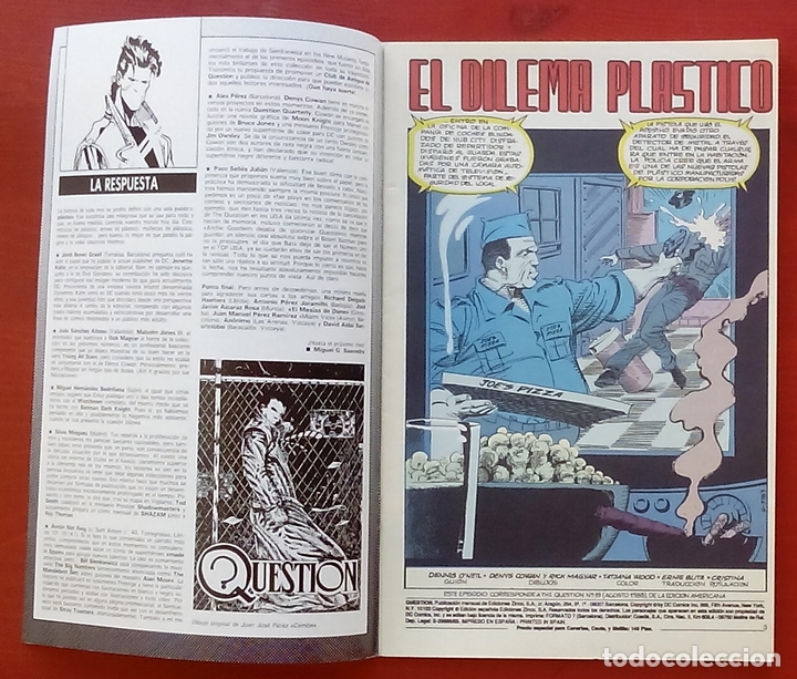 Cómics: The Question 19 por Denny ONeil, Denys Cowan - Ediciones Zinco (1989) - Foto 3 - 82883218