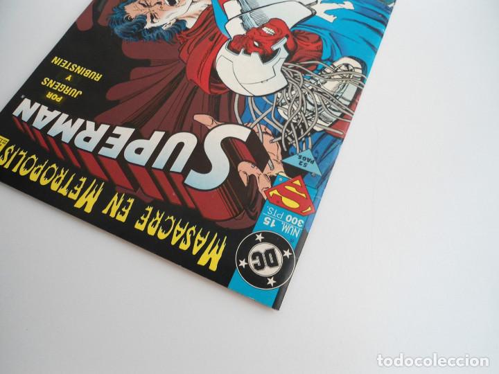 C&oacute;mics: SUPERMAN n&ordm; 15 - MASACRE EN METROPOLIS - EDICIONES ZINCO - 1994 - Foto 5