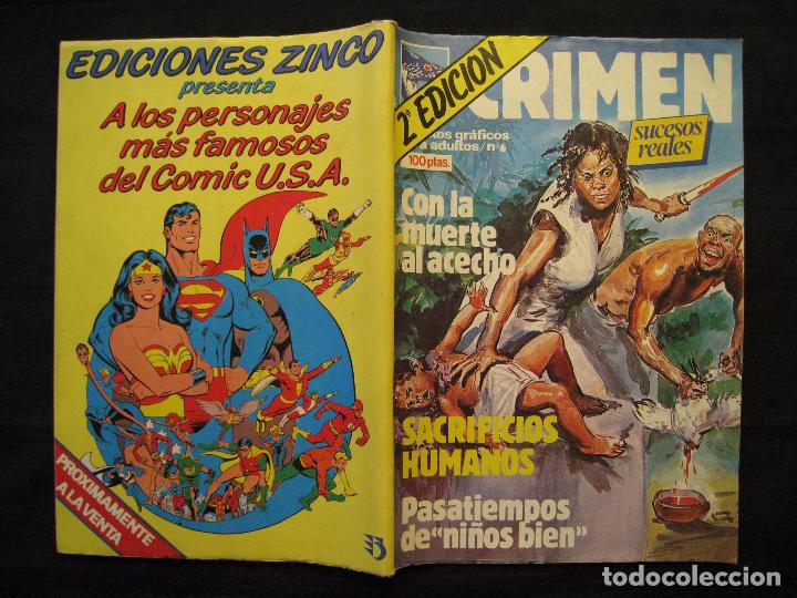 C&oacute;mics: CRIMEN - N&ordm; 6 - 2&ordf; EDICION - EDICIONES ZINCO. - Foto 3