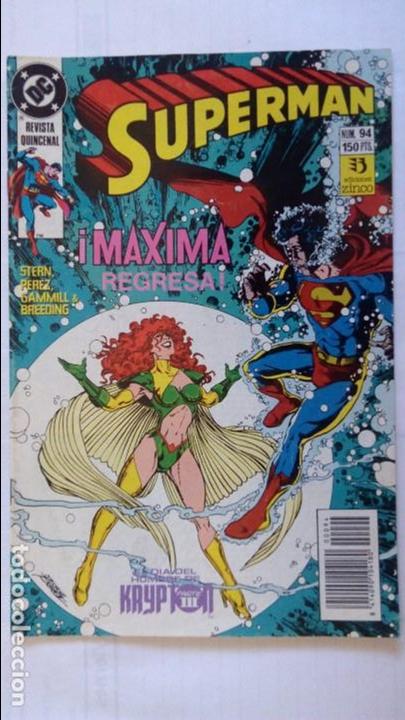 C&oacute;mics: SUPERMAN - MAXIMA REGRESA - N&ordm; 94 EDICIONES ZINCO - Foto 1