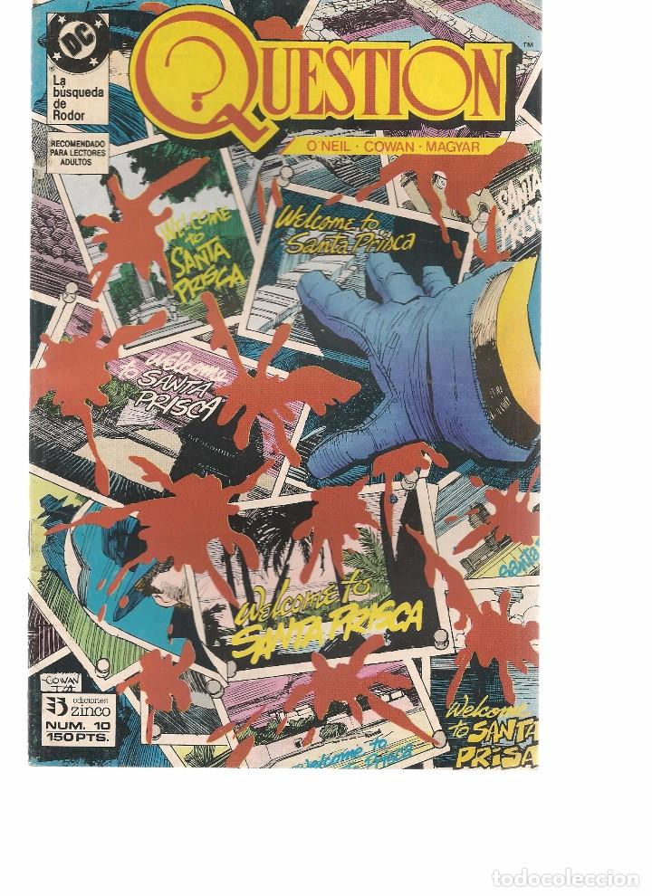 C&oacute;mics: QUESTION. N&ordm; 10. DC/ZINCO. (RF.MA)C/15 - Foto 1
