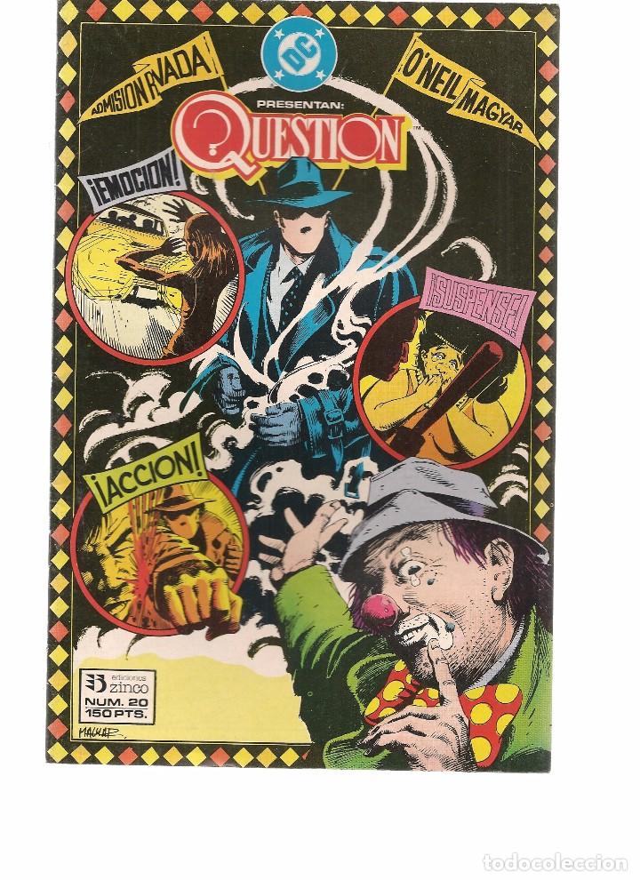 C&oacute;mics: QUESTION. N&ordm; 20. DC/ZINCO. (RF.MA)C/15 - Foto 1