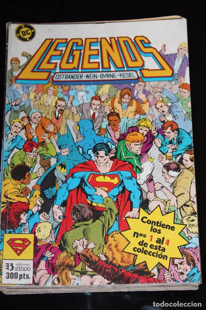 C&oacute;mics: Legends Retapado con los n&uacute;meros 1 al 4 Zinco - Foto 1