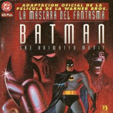 Cómics: BATMAN LA MASCARA DEL FANTASMA, ADAPTACIÓN OFICIAL DE LA PELICULA DE WARNER BROS. TAPAS CARTONE FINO. Lote 107186935