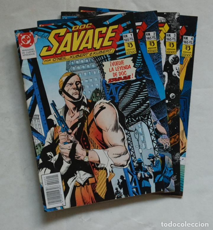 C&oacute;mics: Doc Savage #1 a 4 (Zinco, 1990) -completa- - Foto 1