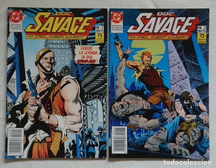 C&oacute;mics: Doc Savage #1 a 4 (Zinco, 1990) -completa- - Foto 2