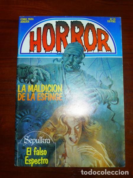C&oacute;mics: HORROR. N&ordm; 50 : La maldici&oacute;n de la esfinge ; Sepulkra : El falso espectro - Foto 1