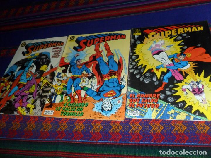 Comics : SUPERMAN VOL. 1 N&ordm;S 3 8 9 10 19 22. ZINCO 1984 95 PTS. REGALO VOL. 2 N&ordm; 19 ZINCO 1987. 140 PTS.