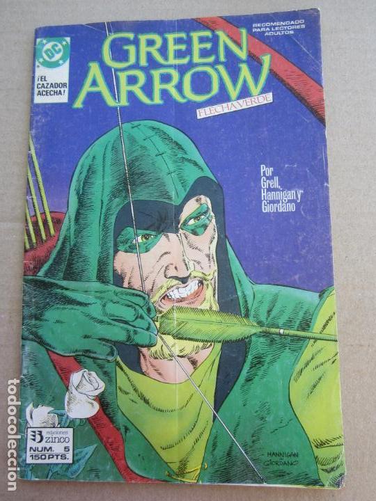 C&oacute;mics: DC , green arrow , flecha verde , n. 5, ediciones cinco ,  1988 - Foto 1