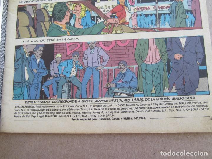 C&oacute;mics: DC , green arrow , flecha verde , n. 5, ediciones cinco ,  1988 - Foto 2