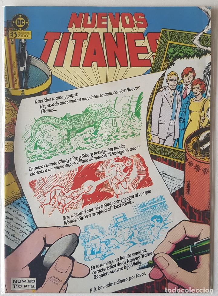 C&oacute;mics: Nuevos Titanes #20 (Zinco, 1985) - Foto 1