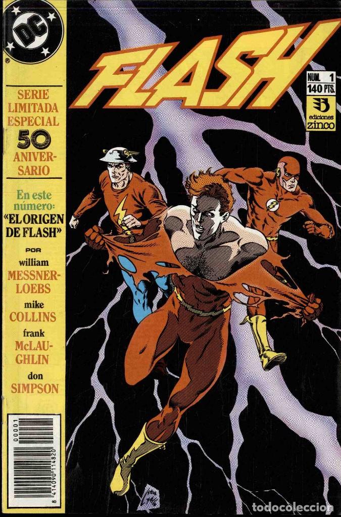 Comics: flash, miniserie 5 n&ordm;s, 50 aniversario, completa, zinco