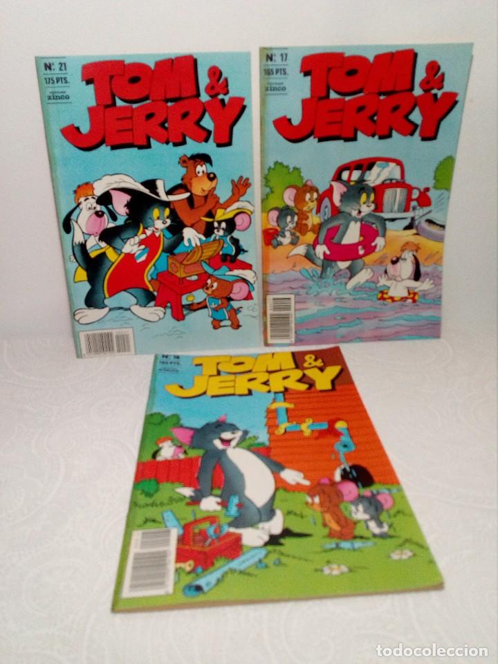 C&oacute;mics: LOTE 3 COMICS TOM & JERRY (EDICIONES ZINCO) N&Uacute;MEROS 16, 17 Y 21 - Foto 1
