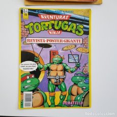Cómics: AVENTURAS TORTUGAS NINJA, REVISTA - POSTER GIGANTE Nº 3 DONATELLO, ED. ZINCO, AÑO 1991