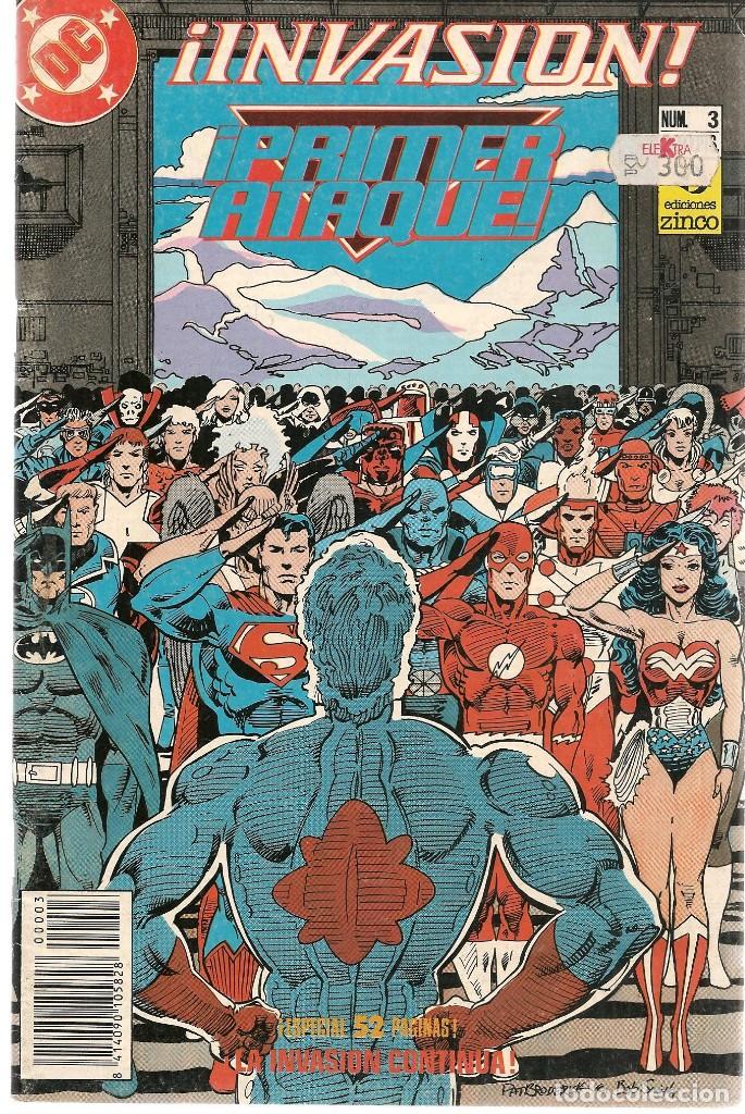 C&oacute;mics: INVASI&Oacute;N. PRIMER ATAQUE. N&ordm; 3. DC / ZINCO (P/C50) - Foto 1