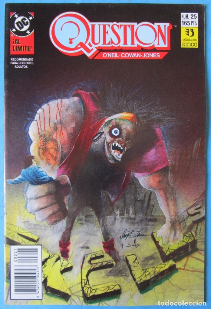 C&oacute;mics: QUESTION N&ordm; 25 - EDICIONES ZINCO MUY BUEN ESTADO - Foto 1