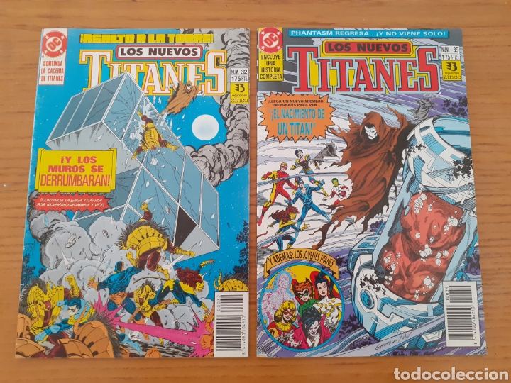 C&oacute;mics: Los Nuevos Titanes. N⁰s 32 y 39. - Foto 1