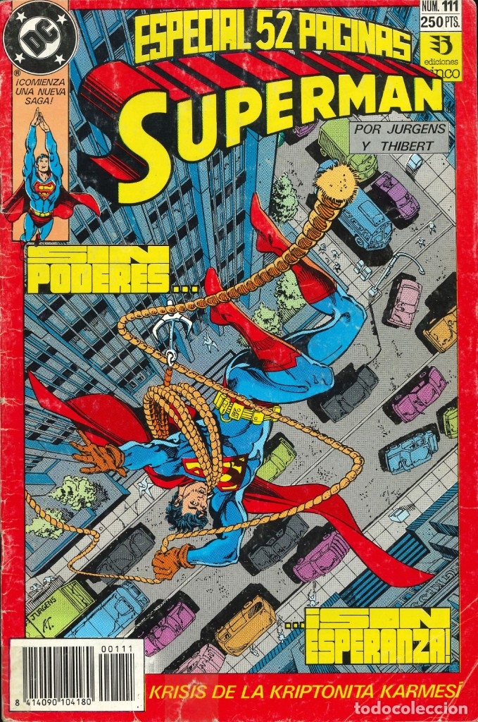 C&oacute;mics: SUPERMAN (VOL. 2) - EDICIONES ZINCO / N&Uacute;MERO 111 - Foto 1